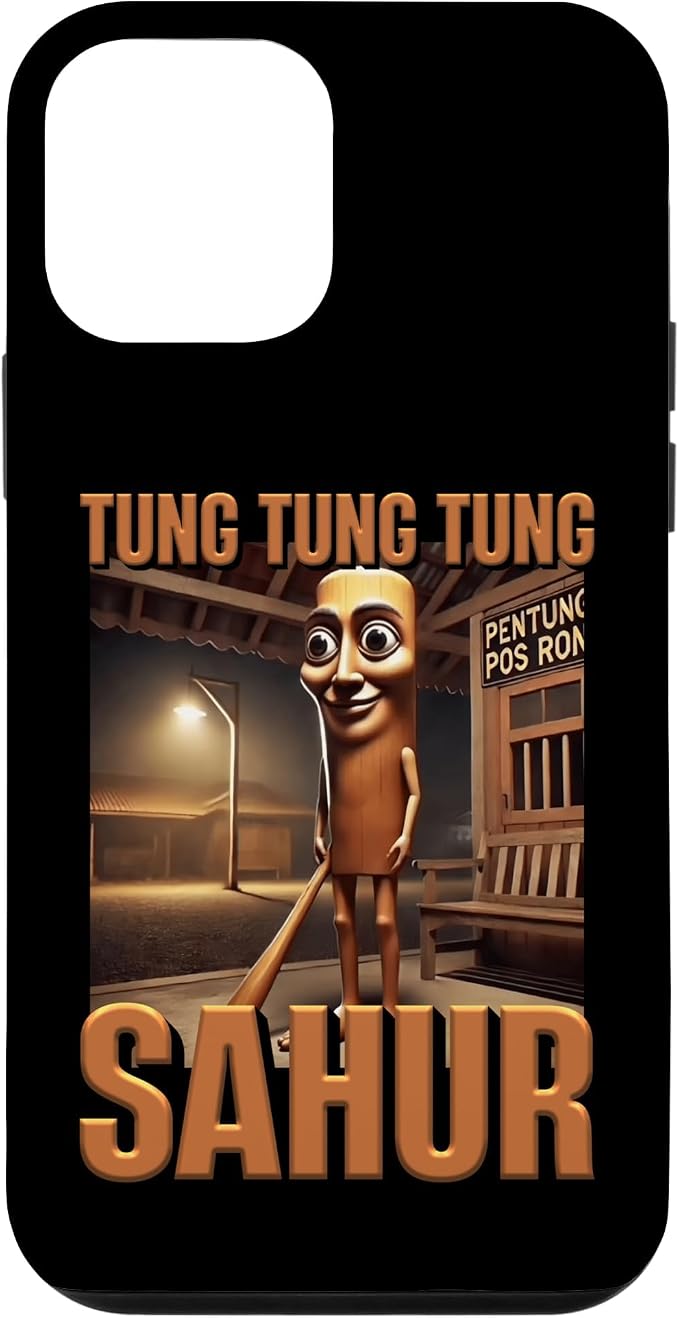 Internet Hilarious Meme AI Character Tung Tung Tung Sahur Case for iPhone 12 mini by Unknown