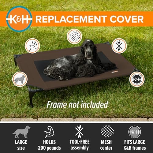 K&H Outdoor Elevated Dog Bed Pet Cot Replacement Cover, Large 42x30in - Image 3