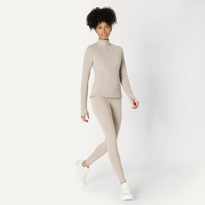 Amazon Essentials Women's Active FormFlex Buttery Soft Slim Fit Quarter Zip Long Sleeve Pullover Jacket - Image 3