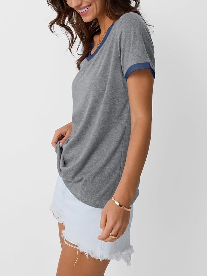 AUTOMET Womens Short Sleeve T-Shirts Summer Tops Casual Soft Tunic V Neck Basic Workout Clothes Spring Fashion Outfits 2026 - Image 4