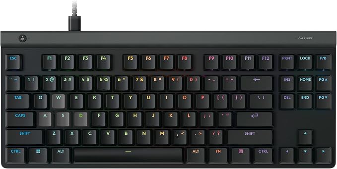Logitech G515 TKL Rapid Wired Gaming Keyboard (Hall-Effect) - Black | Fully customizable, analog switches, rapid trigger, ultra-slim, USB-A port connection by Unknown