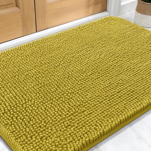 OLANLY Dog Door Mat for Muddy Paws 30x20, Super Absorbent Chenille Mud Mat by OLANLY