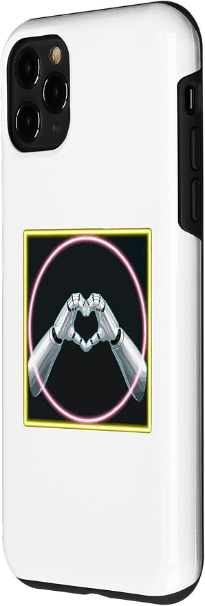 iPhone 11 Pro Hand Heart AI Robot | Hands Robot Shirt Case - Image 2