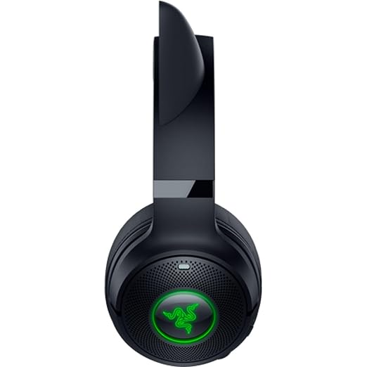 Razer Kraken Kitty V2 BT Wireless RGB Headset, Black | Chroma RGB Kitty Ears & Earcups, Bluetooth 5.2, 40 mm Drivers, Noise-cancelling Mics, Lightweight, USB-C, 40 Hr Battery - Image 10