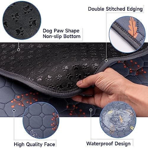 Washable Pee Pads for Dogs - 2 Pack Puppy Pads with Super Absorbent, Non-Slip, Reusable Pee Pads Specifically Designed for Dog Playpen, Crate, Whelping Box, Floor - 36" x 41", Grey - Image 2