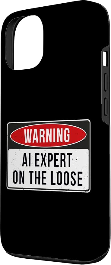 Warning Sign - AI Expert On The Loose Funny Job Quote Case for iPhone 13 - Image 2