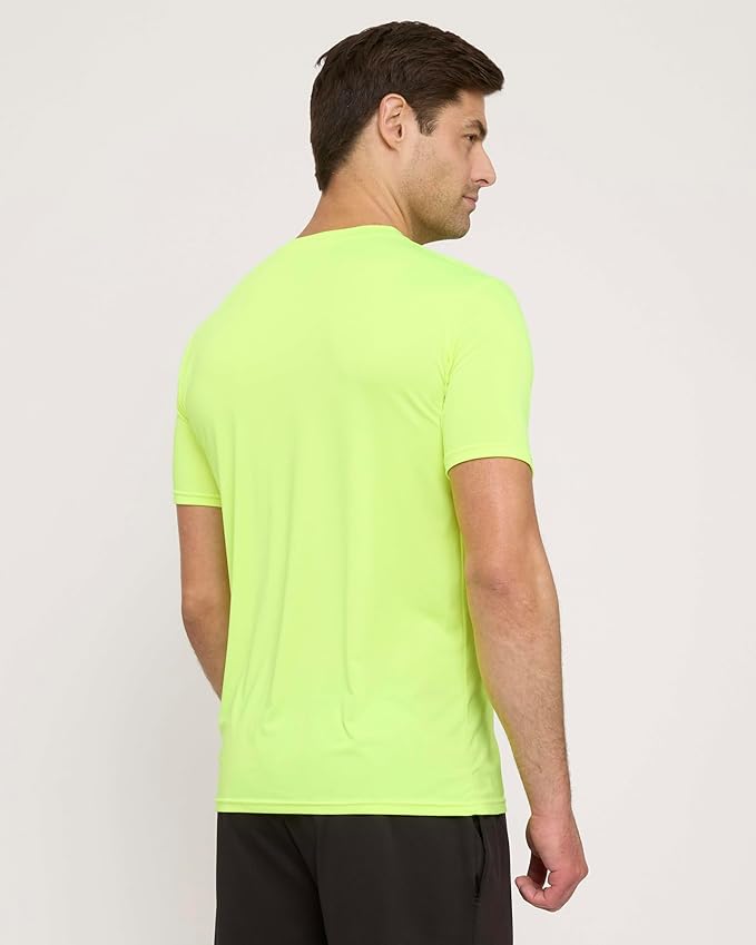 5 Pack Men's Dry Fit Short Sleeve T-Shirt Gym Workout Athletic Running Tee | Cooling, Moisture-Wicking, Crew Neck, Quick-Dry, Breathable, Active, Exercise, Fitness, Basketball, Cycling, Hiking, Tennis - Image 3