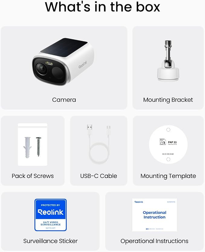 REOLINK Security Cameras Wireless Outdoor, 3K 5MP Dual-Band 2.4/5GHz WiFi 6, Person/Vehicle/Animal Smart AI Detection, IP67, max. 512G Local Storage, Smart Alerts, No Subscription, Argus Solar - Image 9