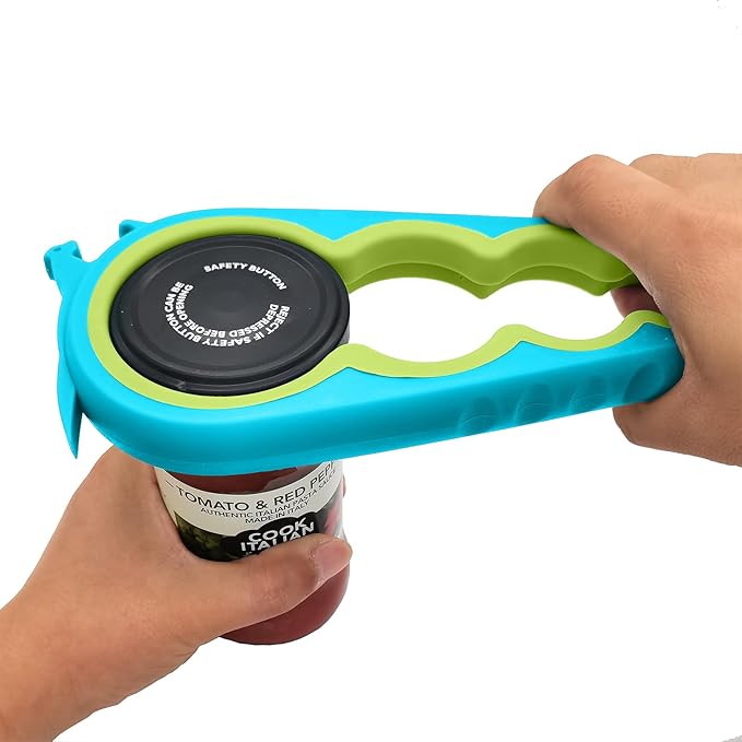Otstar Jar Opener & Bottle Opener for Seniors with Arthritis, Weak Hands | Adjustable Lid Opener Effortlessly Opens Jars, Bottles & Pop-Top Cans, Great for Senior Parents, Grandparents, or Loved Ones by Otstar
