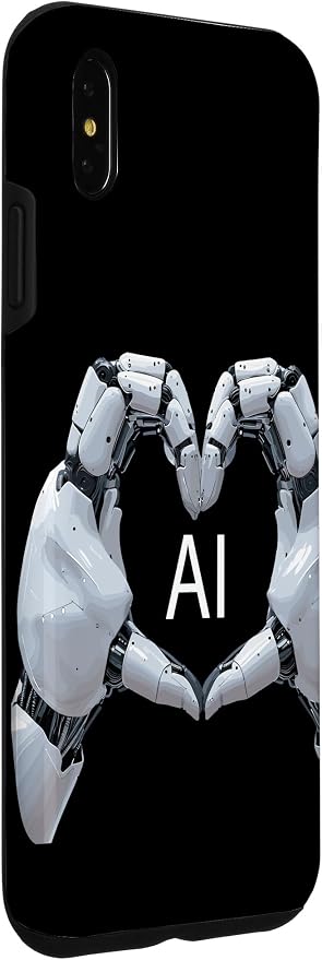 iPhone XS Max Love AI, Artificial Intelligence, robot hands Case - Image 3