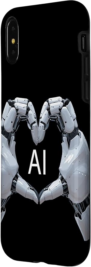 iPhone X/XS Love AI, Artificial Intelligence, robot hands Case - Image 2