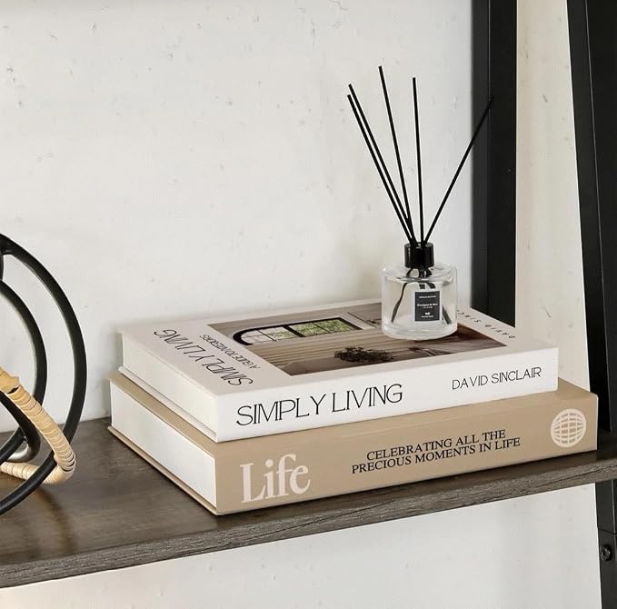 Decorative Books for Home Decor,2 Pcs Modern Minimalist Faux Book for Home Decoration,Coffee Table Decor,Living Room Aesthetic Accent (E1) - Image 4