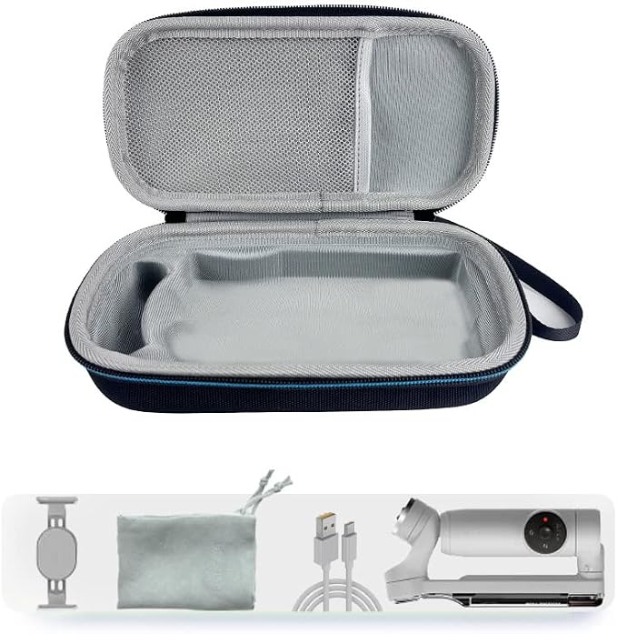 Carrying Case for Insta360 Flow,Compatible with Insta 360 Flow AI-Powered Smartphone Stabilizer (black&blue zipper) - Image 2