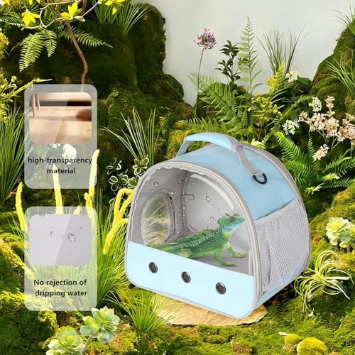 Bearded Dragon Travel Carrier,Lizards Cage, Small Animal Bag for Hedgehog Rat Parrot Bird Guinea Pig, Portable Guinea Pig Travel Carrier for 2 - Image 5
