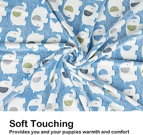 Dono 1 Pack 3 Dog Blankets, Soft Fluffy Fleece Pet Blanket Warm Sleep Mat Paw Print Design Puppy Kitten Throw Blanket Doggy Mat, Blanket for Dogs - Image 5