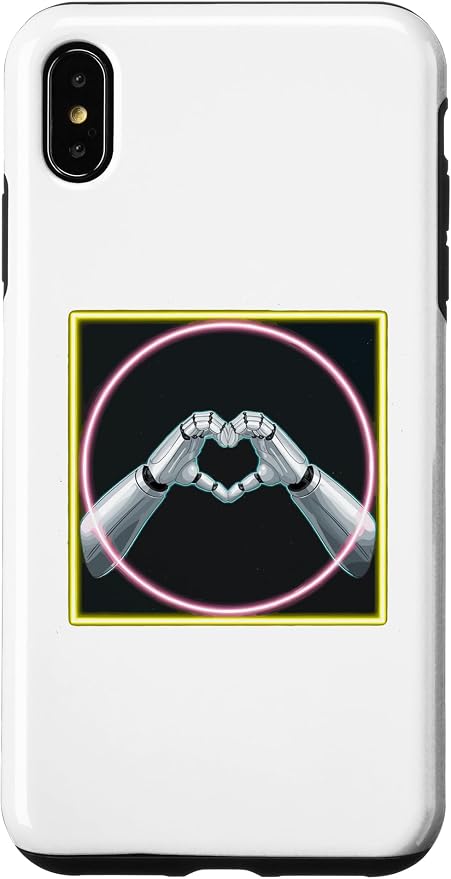iPhone XS Max Hand Heart AI Robot | Hands Robot Shirt Case by Unknown