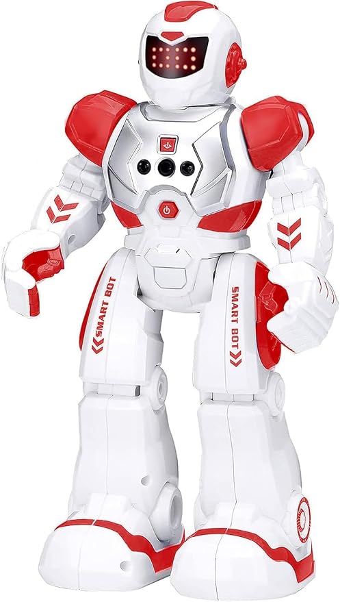 KingsDragon Robots Toy for Kids, RC Gesture Sensing Toy, Interactive Walking Singing Dancing Robot Birthday Presents for Boys Girls Age 6 7 8 9 Years Old,Red by KingsDragon