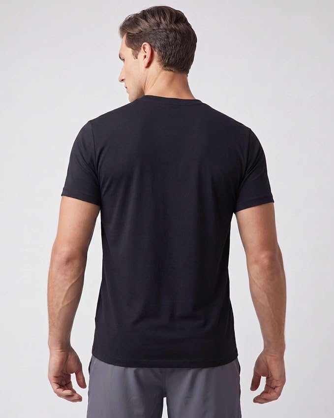 5 Pack Men's Dry Fit V Neck Gym Workout T Shirts Athletic Moisture Wicking | Cooling, Quick Dry, Breathable, Short Sleeve, Exercise, Cycling, Sports, Outdoor, Fitness, Golf, Crossfit, Hiking, Tennis - Image 3
