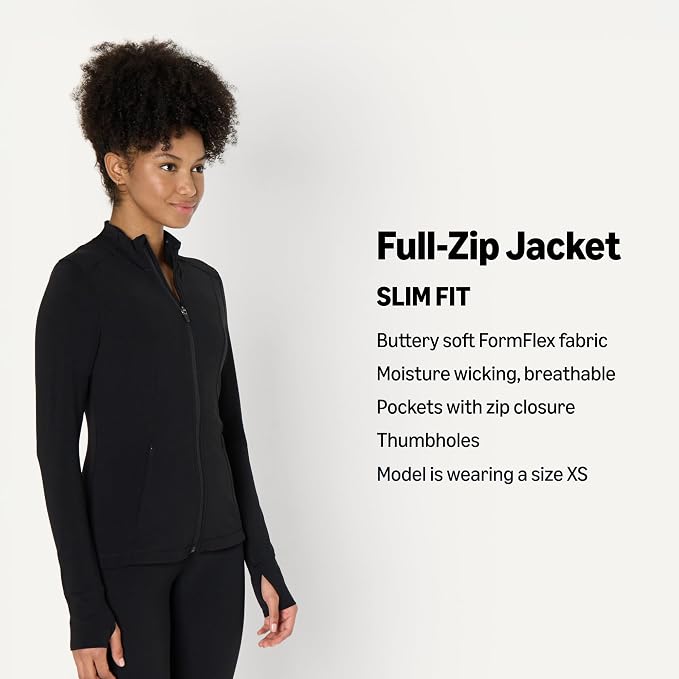 Amazon Essentials Women's Active FormFlex Buttery Soft Slim Fit Quarter Zip Long Sleeve Pullover Jacket - Image 4