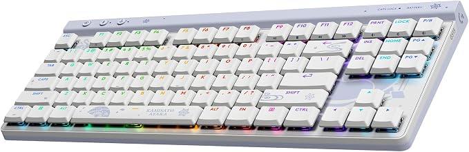 Logitech G515 TKL Wired Gaming Keyboard (Tactile) - Genshin Impact Edition | Low profile, gaming, LIGHTSYNC RGB, thin design, double-shot PBT keycaps, mechanical switches by Unknown