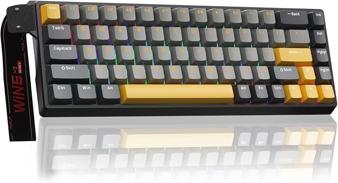 AULA WIN68 HE MAX - Hall Effect Gaming Keyboard with Magnetic Switch, Adjustable Actuation Fast Trigger Mode, 8KHz Polling Rate, RGB Backlit Wired Mechanical Gaming Keyboard 60 Percent by AULA