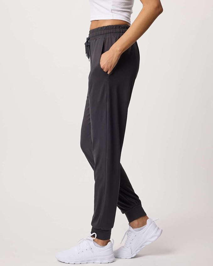3 Pack Women's Lounge Joggers Sweatpant Active Athletic Yoga Workout Pocket | Available in Plus Size, Ladies Casual, Drawstring Gym Pants, Sleep Bottoms, Hiking, Running, Fitness, Exercise, Pajama, Soft - Image 5