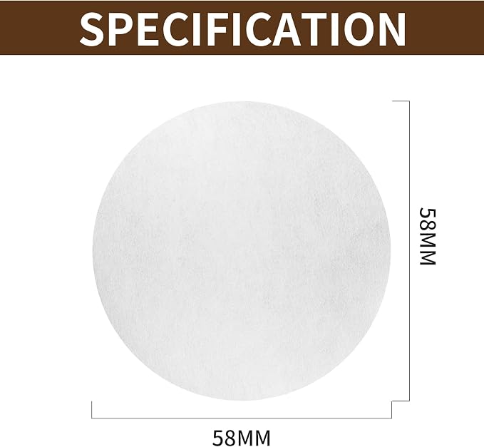 1000 Pcs Coffee Paper Filter for Espresso Coffee Maker, 58 mm | Unbleached Espresso Filter Puck Screen Portafilter Paper, for Breville Barista, Mr. Coffee and Other Espresso Machine - Image 5