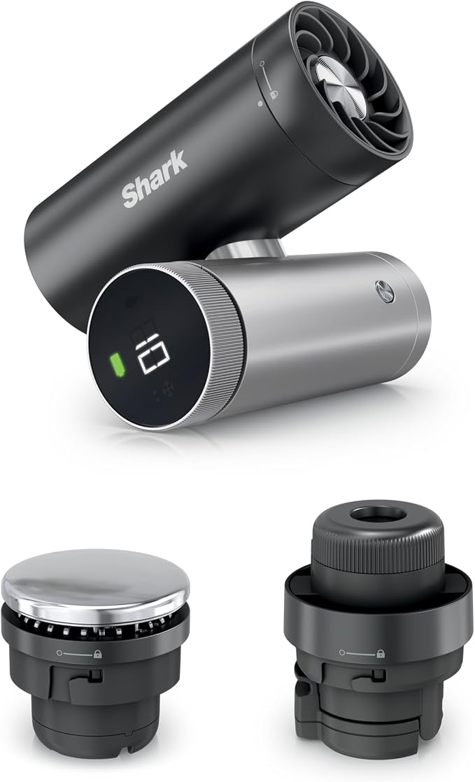 Shark ChillPill – The Only 3-in-1 Personal Cooling System with Fan, InstaChill Cooling Plate & Dry-Touch Mist – Portable, Handheld, Drops Skin Temp Up to 16°F, 10 Speeds, Carbon, FA022 by Unknown