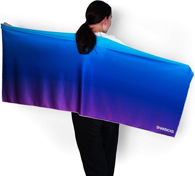 SHAKEitCOOL Large Cooling Shawl - Instant Heat Relief for Outdoor Events - Image 3