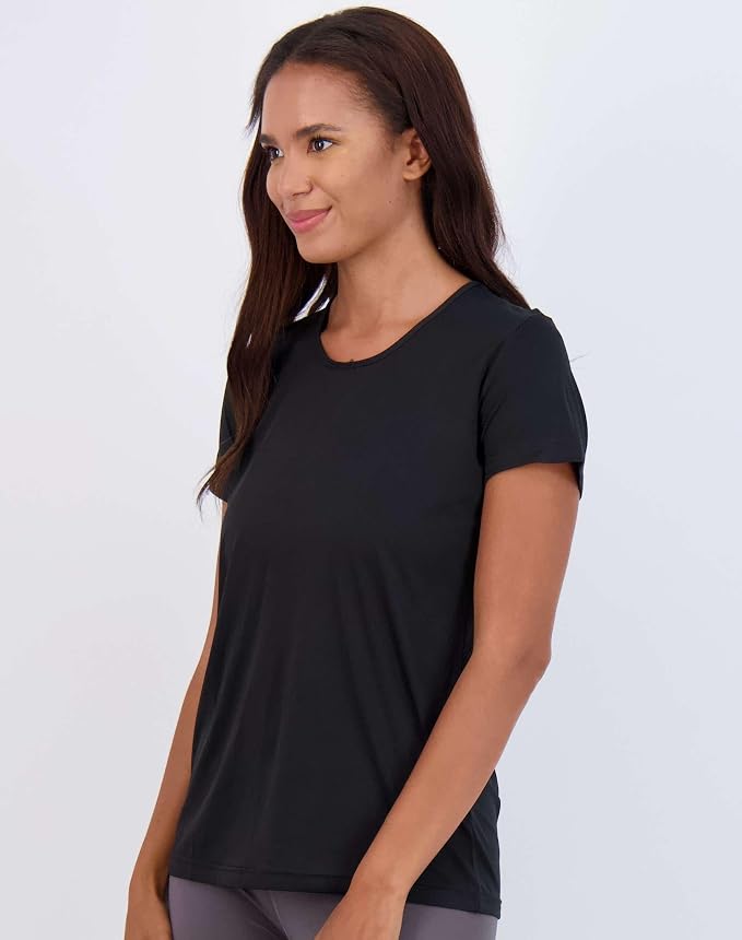 5 Pack Women's Dry Fit Short Sleeve Athletic Gym Workout Running Tops | Available in Plus Size, Exercise, Sports, Fitness, Quick Dry, Cooling, Moisture Wicking, Loose Basic Tees, Yoga, Pilates - Image 6