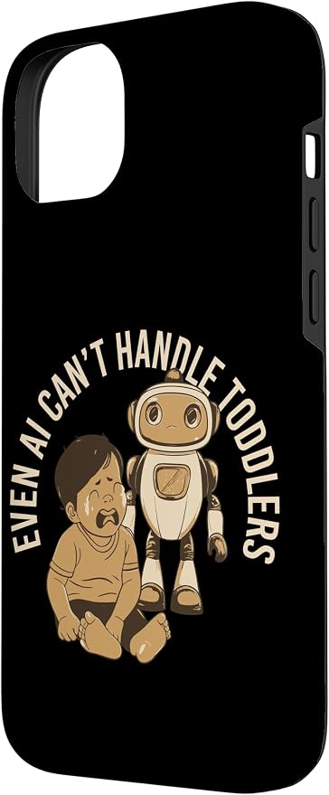 Even AI Cant Handle Toddlers Mom Artificial Intelligence Case for iPhone 14 Plus - Image 2