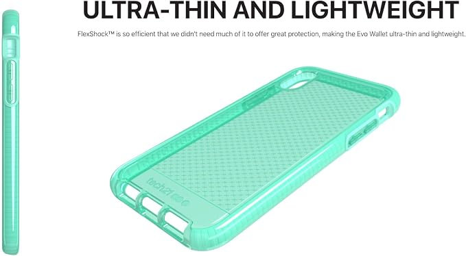 Tech21 Evo Check iPhone Case Cover for Apple iPhone Xs Max - Neon Aqua - Image 3