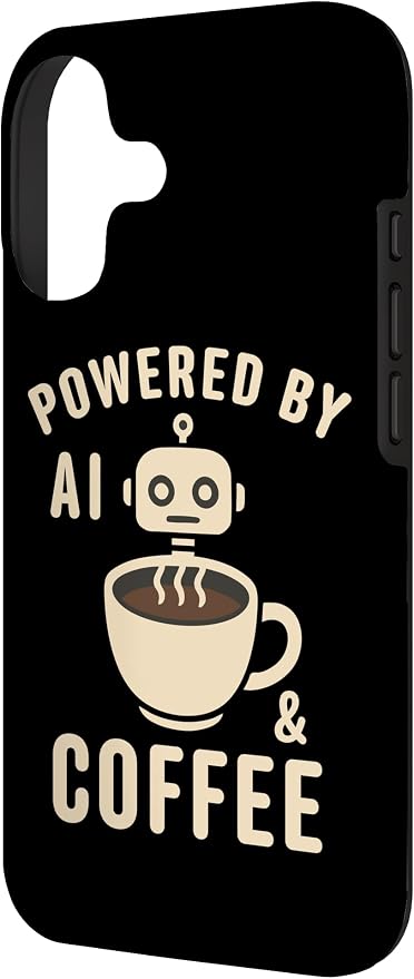 Powered by AI and Coffee Robot Case for iPhone 17 - Image 2