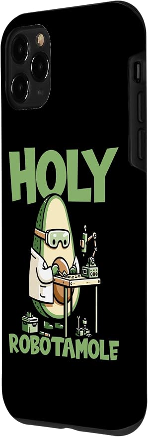 iPhone 11 Pro Robots Artificial - Ai Robotics Avocado Holy Robotamole Case - Image 2