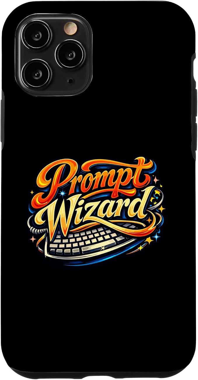 Prompt Wizard AI Retro Keyboard Case for iPhone 11 Pro by Unknown