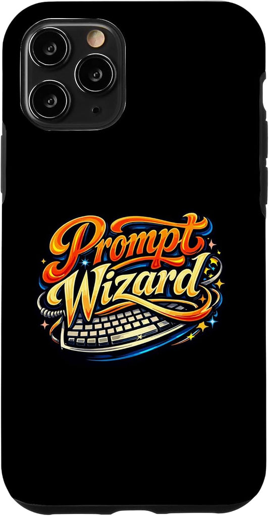 Prompt Wizard AI Retro Keyboard Case for iPhone 11 Pro by Unknown