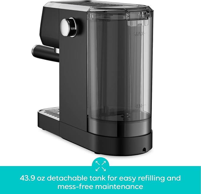 CASABREWS 3700 Essential Espresso Machine, Stainless Steel Espresso Maker | 20-Bar Italian Pump, Powerful Steam Wand, 43.9oz Removable Water Tank, Compact Espresso Maker for Home, Cappuccino & Latte - Image 6