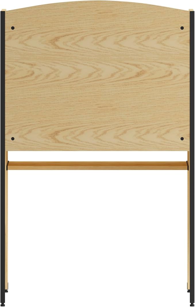 Flash Furniture Kevin Starter Study Carrel in Oak Finish - Image 8