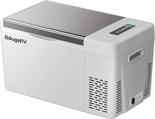 BougeRV 12 Volt Refrigerator With 23 Quart Cover, 12V Car Fridge 23 Quart Portable Freezer Compressor Cooler Compressor Freezer, 12/24V DC 110~240V AC, -8℉~50℉ for Truck RV SUV by Unknown