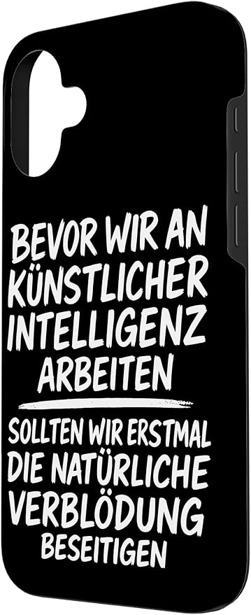 Fix Stupidity First – AI Can Wait Case for iPhone 16 Plus - Image 2