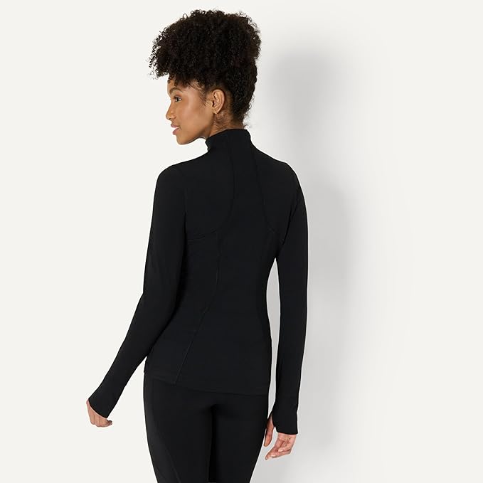 Amazon Essentials Women's Active FormFlex Buttery Soft Slim Fit Quarter Zip Long Sleeve Pullover Jacket - Image 2