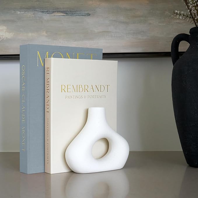 Beautiful Decorative Books - Set of 2 Linen Boxes Enhance Your Coffee Table, Bookshelf or Mantel Decor - Stylish Fake/Faux Books for Modern Home Decoration, Photo Storage and as a Keepsake Box - Image 6