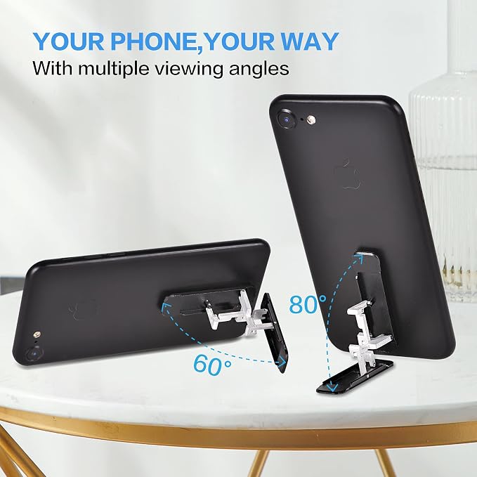 Phone Kickstand, Cellphone Stand, Angle Adjustable, Black - Image 2