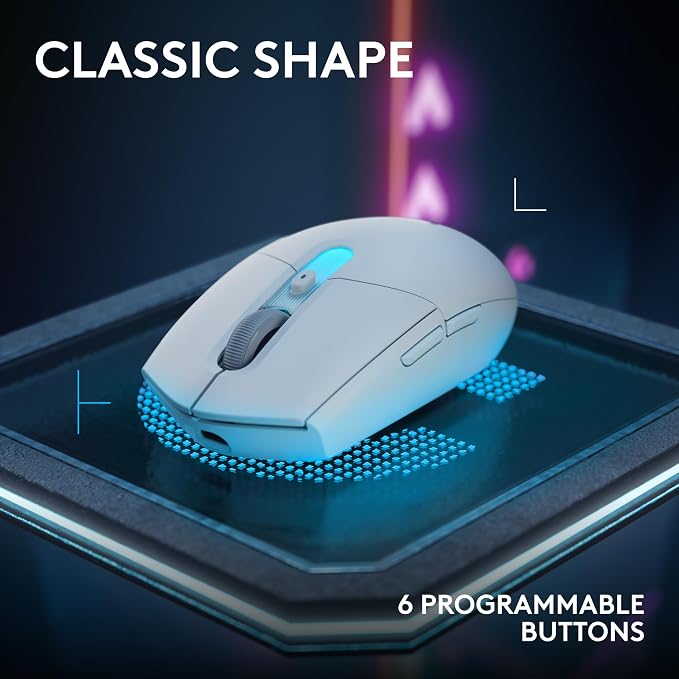 Logitech G305 X Superlight Wireless Gaming Mouse - White | Lightweight 59g, HERO 44K Sensor, RGB lighting, Lightspeed, Bluetooth, 130+ Hr battery life, 6 programmable buttons, PC/Mac - Image 7