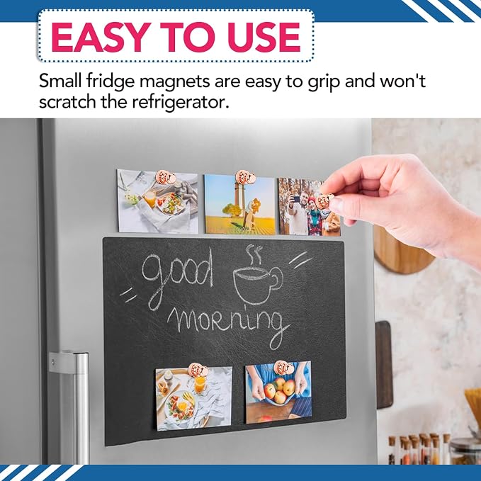LOVIMAG Fridge Magnets 18Pcs for Refrigerator Whiteboard, Rose Gold | Small Strong Neodymium Metal Cute Push Pin for Classroom, Kitchen, Accessories Decorative, Office, Calendar - Image 7