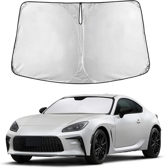 EcoNour Windshield Sunshade Compatible for Toyota 86 2017-2019 2020 2021, Sun Visor for Front Windshield & Window Sun Shade Cover, UV Heat Blocker & Protector, Car Accessories by EcoNour