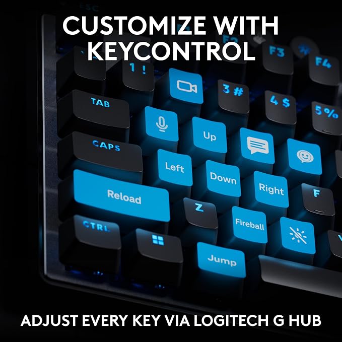 Logitech G PRO X TKL Rapid Tenkeyless Gaming Keyboard (Hall-Effect) - Black | Hall-Effect Magnetic Analog Switches with Rapid Trigger, Lightsync RGB, Detachable USB-C Cable, Volume Roller & Media Buttons - Image 5