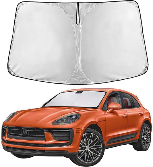 EcoNour Windshield Sunshade Compatible for Porsche Macan 2014-2024 2025 2026, Sun Visor for Front Windshield & Window Sun Shade Cover, UV Heat Blocker & Protector, Car Accessories by EcoNour