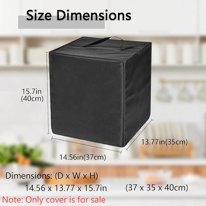 Espresso Maker Cover for Ninja Espresso Machine Luxe Café Premier ES601 | Heavy Duty 600D Nylon Waterproof Protective Heat-resistant Dustproof Coffee Maker Cover with Handle Foldable Washable - Image 3