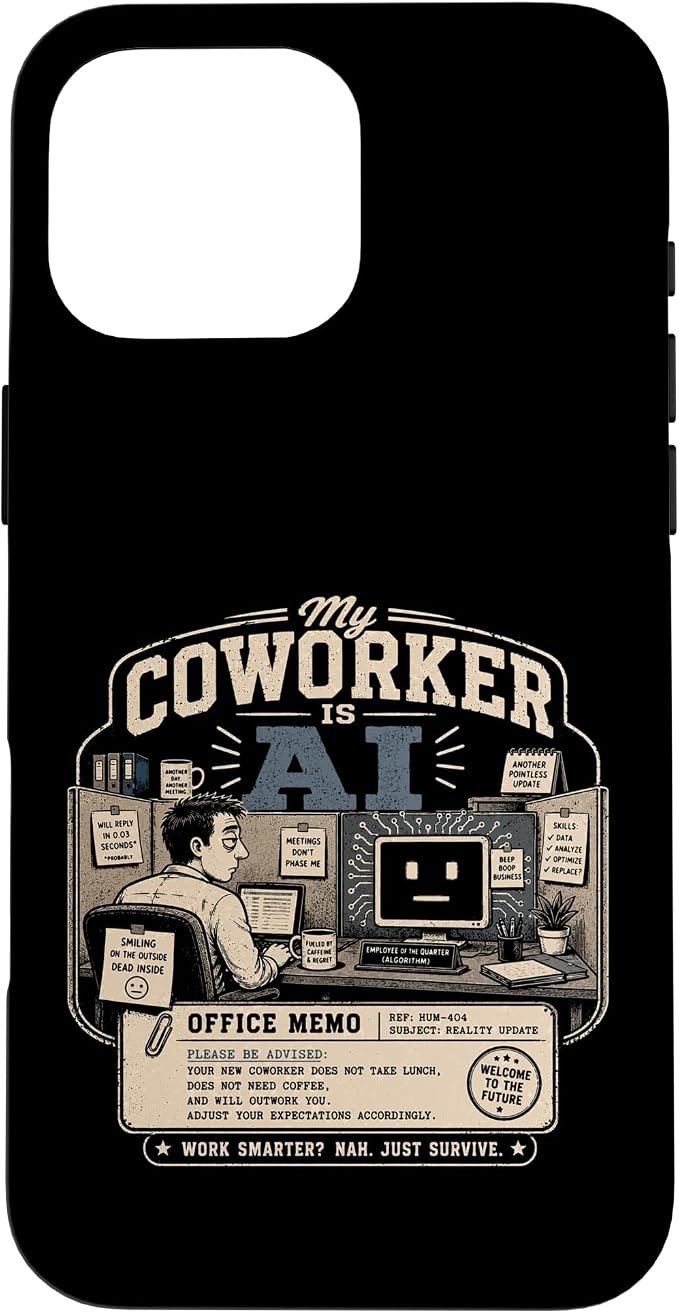 My Coworker is AI Office Humor Funny Workplace Replacement Case for iPhone 16 Pro Max by Unknown